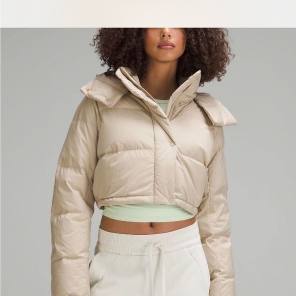 lululemon athletica Jackets & Blazers - Lululemon Wunder Puff Super-Cropped Jacket Trench Size 6